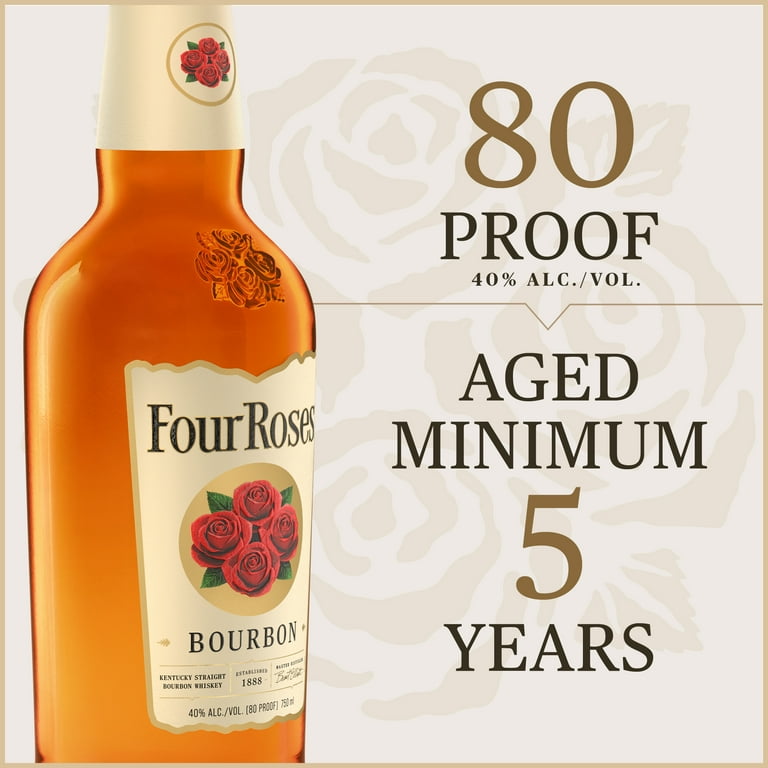 Four Roses, Kentucky Straight Bourbon Whiskey, 750ml, 40% ABV