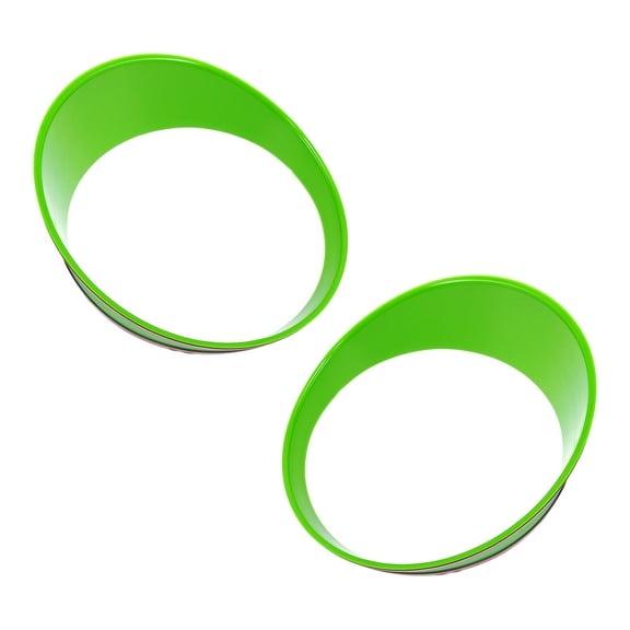 Unique Bargains Headlight Trim Bezel Headlamp Bezel Headlight Cover Decor for Jeep Wrangler 2024 Green ABS 2 Pcs Front Left,Front Right Car