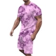thumbnail image 5 of MKLEKYY Conjunto Deportivo Informal Corto Para Mujer Y Hombre, Ideal Para Vacaciones Y Fitness, Con Mangas Cortas Y Pantalones Cortos, Ideal Para Actividades De Primavera, Verano Y Otoño., 5 of 5