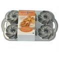 thumbnail image 3 of Nordic Ware Heritage Bundtlette Cake Pan, Metallic, Silver, 3 of 8