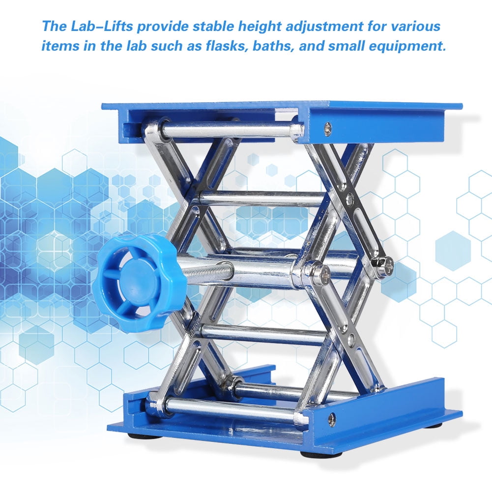 Meiyya Laboratory Lifting Platform Aluminum Oxide Laboratory Lifting Platform Stand Scissor Rack 150150250mm 1333g