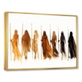 thumbnail image 2 of Designart "Somali Nomadic Tales in Orange II" People Framed Wall Art - Global Orange African Tribal Entryway Framed Wall Art, 2 of 6