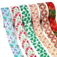 thumbnail image 4 of Nuevos diseños 50 yardas Feliz Navidad 0rnament impreso Grosgrain, accesorios para el cabello de cinta de raso, 4 of 4