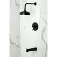 thumbnail image 2 of Kingston Brass KB6330PL Demure Single-Handle Pressure Balanced Tub and Shower Faucet, Matte Black, 2 of 7