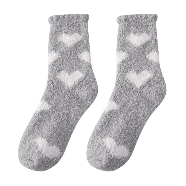 ManxiVoo Womens Soft Socks with Heart Pattern Lightweight Cotton Design for Athletic and Daily Comfort Wear One Size Size