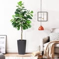 thumbnail image 2 of 6.9FT Artificial Plant Fiddle Leaf Fig Tree, 83inch Fake Plants Tree in Pot, Faux Tree with 112 Leaves Nearly Natural Artificial Plant for Home Decor Indoor Outdoor Office Perfect Housewarming Gift, 2 of 7