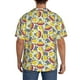 thumbnail image 3 of Fotbe Hippopotamus Camisa Estampada de Manga Corta para Hombre, Casual de Verano, Estilo Playero, Sin Arrugas-Small, 3 of 5