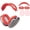 Red, variant on SOULWIT Protective Kit for AirPods Max 2/1 (2026/2024/2020, USB-C/Lightning), Headband Cover + TPU Case Protector + Silicone Ear Pad Covers, Sweatproof, Washable, Anti-Scratch (Black)