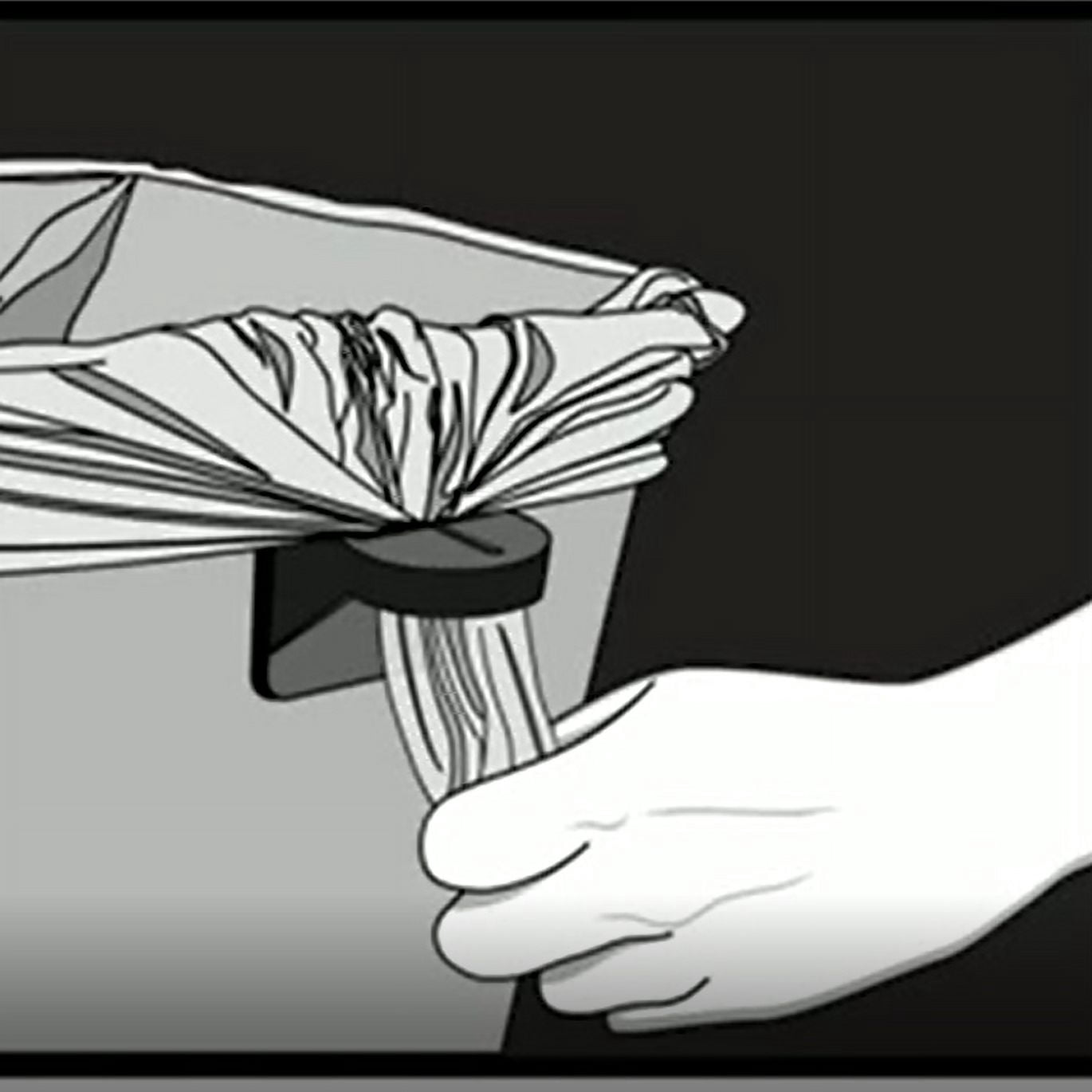 "Trash Bags Cinch White, 50 Pack, To Hold Garbage Bags In Place,"