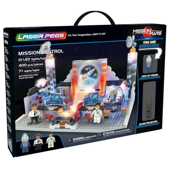 Laser Pegs Building Blocks Playset, Mission Mars Collection:  Mission Control