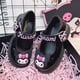 thumbnail image 1 of Zapatos de cuero pequeños de princesa británica negra para niña, suelas blandas para primavera y otoño, nuevos zapatos de primavera Mary Jane con suela gruesa 2024, 1 of 5