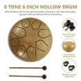 thumbnail image 3 of 1 Set Percussion Instrument Tongue Drum Musical Instrument Chic Ethereal Drum (Golden), 3 of 9