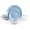 Blue, variant on Stoneware Coupe Shape 18pc Dinnerware Set, Outside White + Inside Taupe