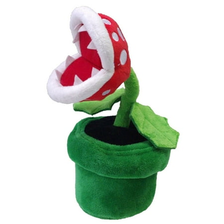 Photo 1 of BUNDLE OF 2 ITEMS ---For Nintendo Super Mario Plush Toy - Piranha Plant 9", SIZED LARGE RED WHITE AND BLUE TIEDYE FLIP FLOPS