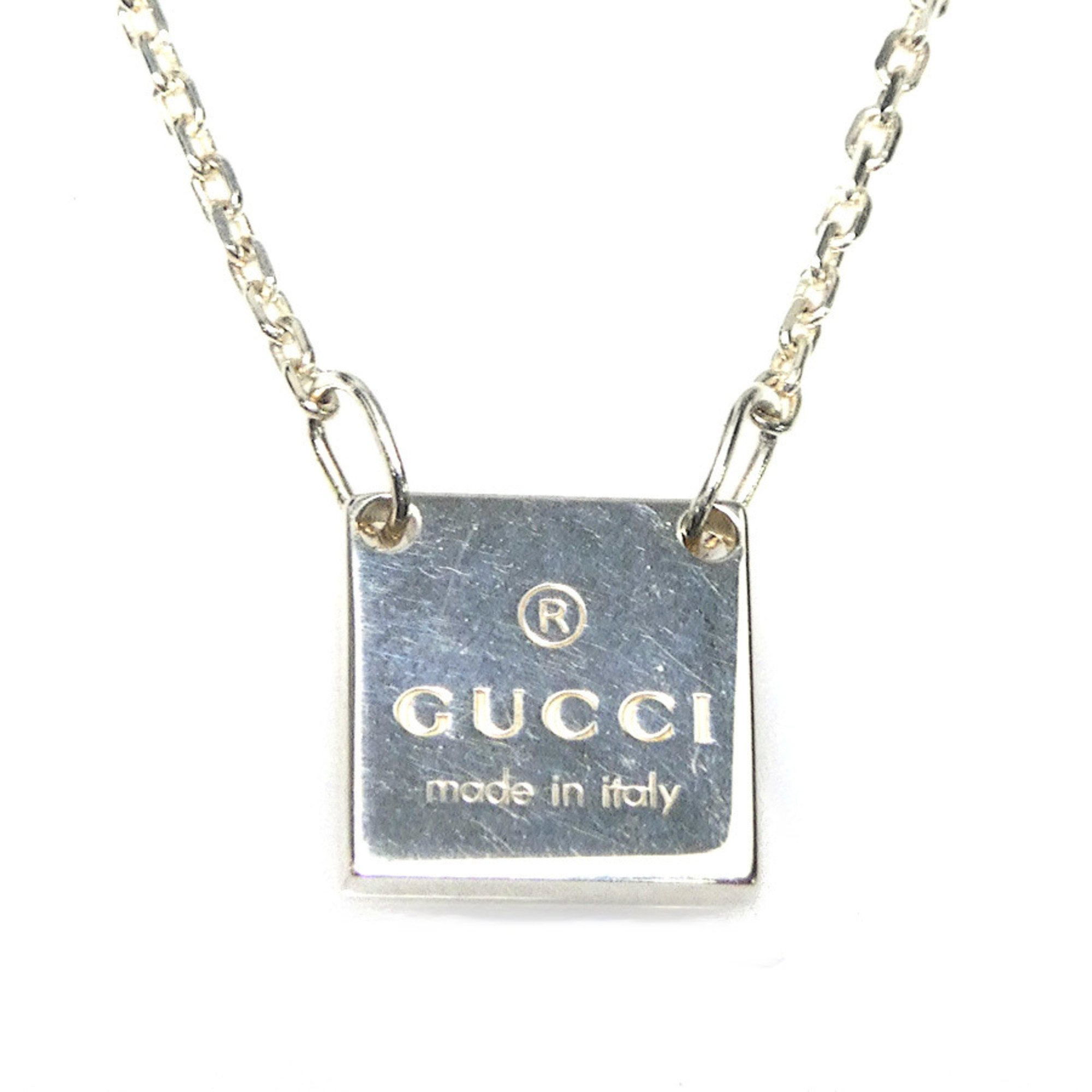 Pre-Owned GUCCI Necklace Silver 925 Women's e60550a (Good)