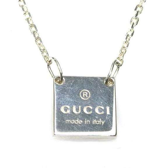 Pre-Owned GUCCI Necklace Silver 925 Women's e60550a