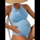 thumbnail image 3 of Traje de Baño Bikini de Playa de una Pieza Azul XL, 3 of 7