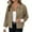 Brown, variant on Women Cropped Shacket Jackets Women Casual Button Down Coats Lapel Long Sleeve Fall Coat Barn Jacket Outwear with Pockets