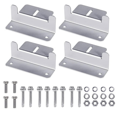 

Solar Power Panel Mounting Bracket Corner Holder for RV Vehicle Garage Flat Roof