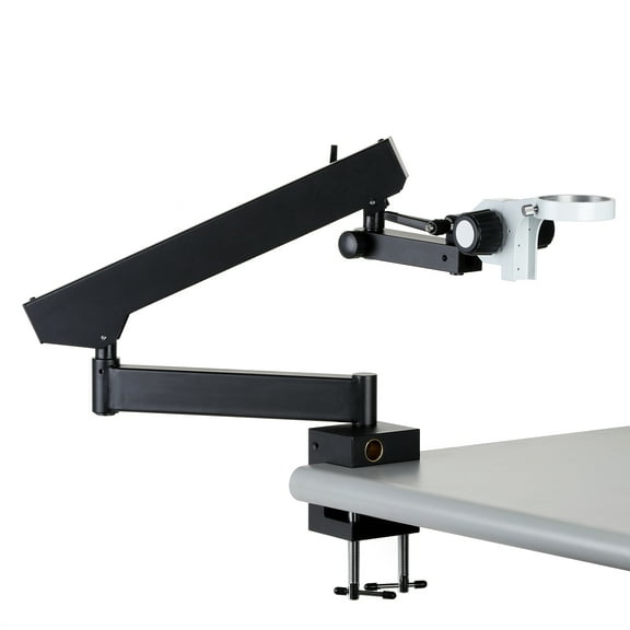 AmScope Articulating Stand with Clamp and Focusing Rack for Stereo Microscopes New