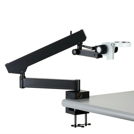 AmScope Articulating Stand with Clamp and Focusing Rack for Stereo Microscopes New