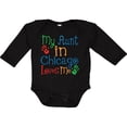 thumbnail image 3 of Inktastic My Aunt in Chicago Loves Me Boys or Girls Long Sleeve Baby Bodysuit, 3 of 5