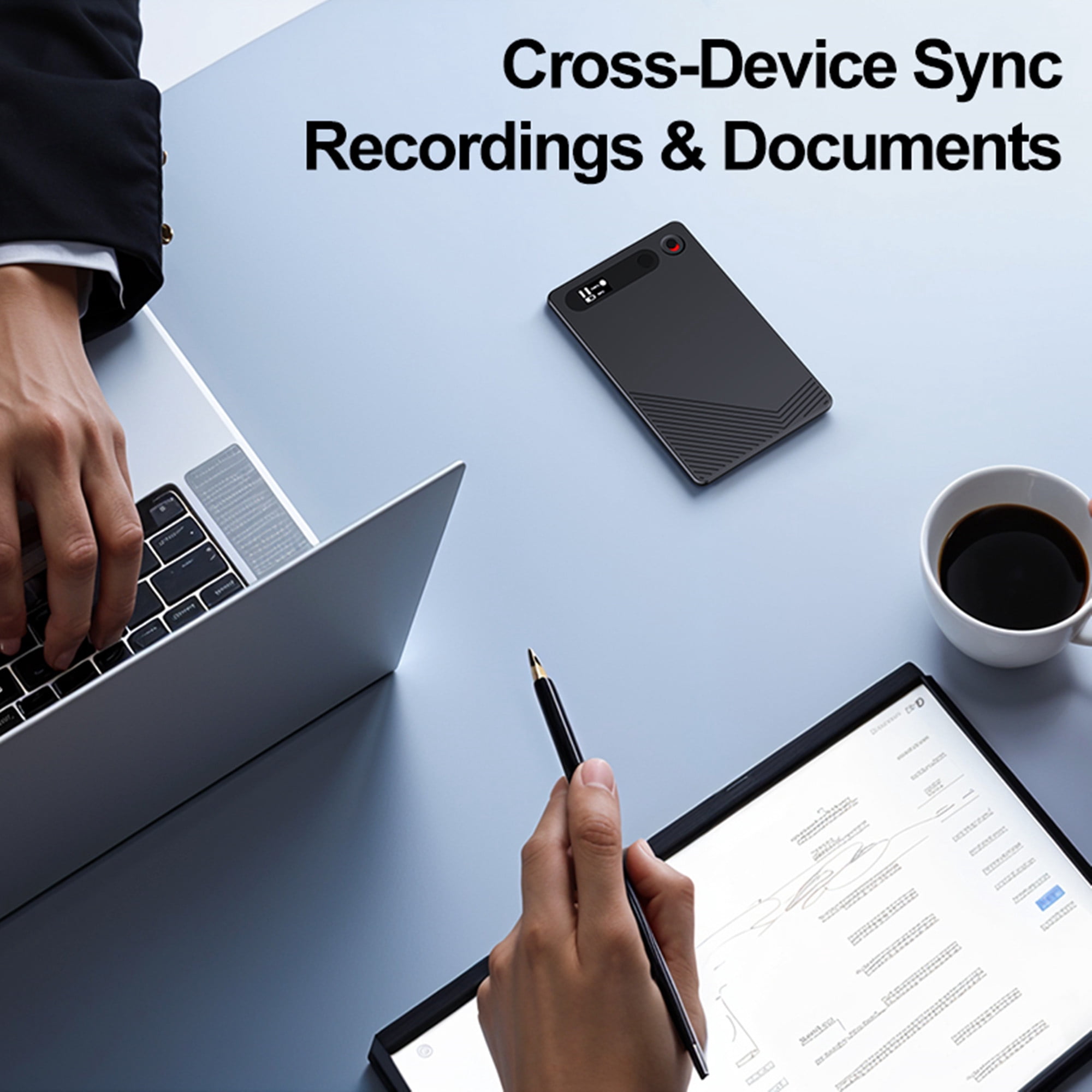 E EYAFA AI Smart Recorder Note Voice Recorder Transcribe & Summarize with 32GB Memory for Lectures/Meetings/Calls