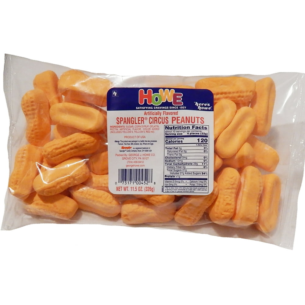 J Howe's, Lay Down Candy, Marshmallow Peanuts, 11.5 oz. Bag