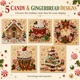 thumbnail image 1 of DIY Christmas Pearl Diamond Painting Art Kit, Candy and Gingerbread Designs, Sparkling Holiday Craft for Adults and Beginners, 1 of 5