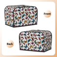 thumbnail image 7 of Toaster Covers 2 Slice, colorful butterfly_B Waterproof Bread Machine Cover Fits for Standard 2 Slice Toasters, Home Decor Toaster Protection with Hanging Rope, 7 of 7