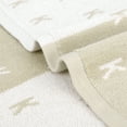 thumbnail image 4 of Unique Bargains Letter Patterns Soft Cotton Hand Towels for Bathroom Kitchen Brown 2-Piece, 4 of 5