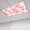 Pink, variant on Navy Blue Flowers Magnetic Fluorescent Light Covers for Ceiling Lights 2x4Ft, Watercolor Summer Botanical Floral Office Classroom Kitchen Drop Ceiling Light Covers Lighting Filters Shade Panel 3Packs