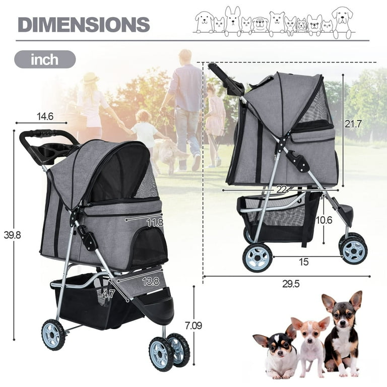Cat jogging stroller top