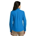 thumbnail image 2 of Port Authority Women's Long Sleeve Carefree Poplin Shirt. LW100, 2 of 4