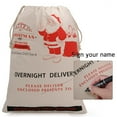 thumbnail image 4 of 2 Pack Christmas Bags Santa Sacks Canvas Bags For Gifts, 4 of 6