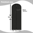 thumbnail image 2 of Dress Bags for Gowns Long, 60'' Garment Bags for Hanging Clothes, Suit Bag Cover for Storage and Travel, 2 Pack (Black), 2 of 6