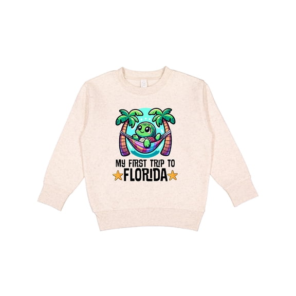 Inktastic First Trip to Florida Funny Beach Toddler Sweatshirt