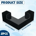 thumbnail image 2 of Wekvgz 1Pc/2Pcs Plastic Aquarium Underground Tunnel Sturdy L Shape Shrimp Hides Tunnel Easy To Install Low Profile Fish Hideout Tunnel With Flush Mouth Ramp for Aquarium, 2 of 10