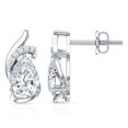 thumbnail image 3 of Rosec Jewels Lab Diamond Stud Earrings - 5X7 mm Pear Shape Diamond Earrings for Mothers Day - 1 Ct - EF-VS Grade, 18K White Gold, 3 of 6