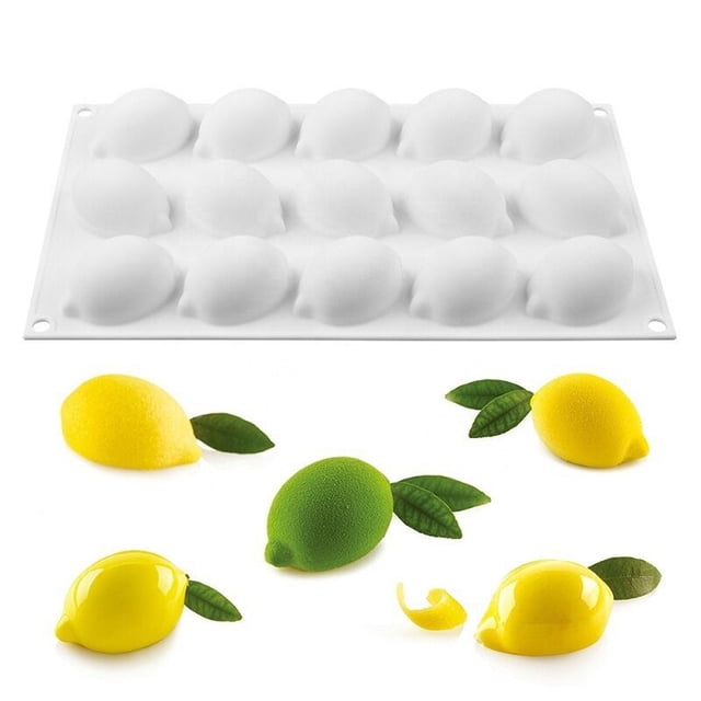 Silicona De Limón, Moldes De Chocolate Para Mousse Para Jabón Casero, Pasteles, Galletas, Herramientas Para Hornear, Moldes Eigraketly HA039330-00