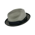 thumbnail image 1 of Epoch Hats Company Fedora avec Bande Contrastée et Garniture (Hommes), 1 of 4