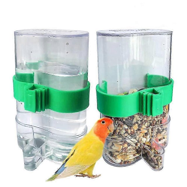 2 Pieces Automatic Water Trap, Bird Waterer, Automatic Feeders, Automatic Bird Waterer, Bird Feeder, for Birds Cage Accessories Supplies