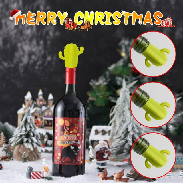Xihbxyly Tapón para Botella de Vino con Forma de Calabaza, Sellado Decorativo Creativo, Silicona Ecológica, Ideal para Uso En Bares, Restaurantes y Bodas, Práctico y Práctico para Uso Diario.