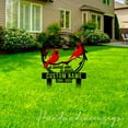 thumbnail image 4 of Handmadetneonsign Cardinals Memorial Metal With Stake, Cardinals Metal Stake, Birds Metal Yard Stake 65223, 4 of 5