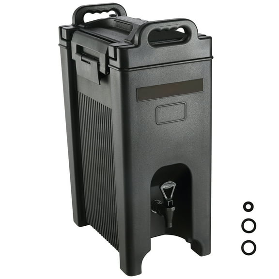 KFFKFF Beverage Insulator, 5 Gallon, LDPE Material for Hot and Cold Drinks, Insulated Drink Cooler with 0.9 in PU Layer and Dual-Stage Faucet Handle, Suitable for Restaurant and Beverage Store