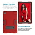 thumbnail image 3 of Dteck Shockproof Case for Samsung Galaxy Tab A7 10.4 inch 2020 Models SM-T500/T505/T507, Heavy Duty Hybrid Rugged High Impact Full Body Protective Case with Kick Stand, Red+Black, 3 of 6