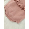 thumbnail image 6 of Bagilaanoe Newborn Baby Girl Knit Rompers Sleeveless Bodysuits 3M 6M 9M 12M Infant Ribbed One Piece Jumpsuit, 6 of 9