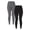 Black Soot / Grey Space Dye, variant on Super Soft Core Ankle Leggings, 27.5”Inseam, 1 and 2-Pack, Women's & Women's Plus Sizes XXS-4X