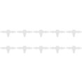 thumbnail image 4 of 10Pcs 3 Way Plastic Fitting Pressure Temperature Resistant T Shaped Tee 1/2 Barb Fitting7.9, 4 of 5