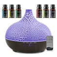 thumbnail image 3 of 550ml Ultrasonic Essential Oil Diffuser & Humidifier  Crack Design  Auto Shut Off  Quiet  Aromatherapy for Home  Bedroom  Office  Spa, 3 of 6